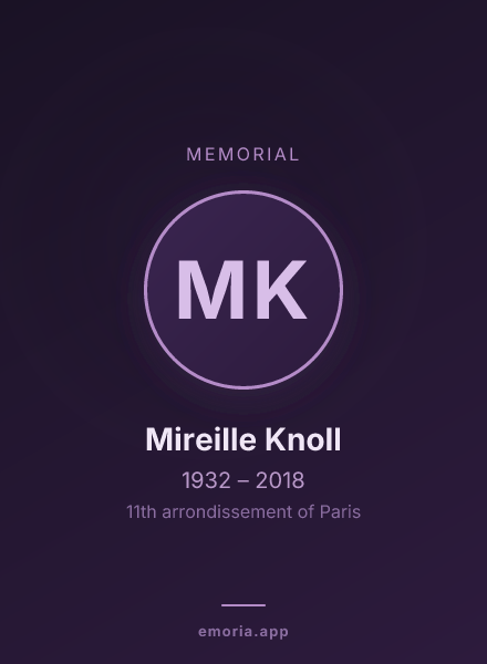 Memorial portrait of Mireille Knoll