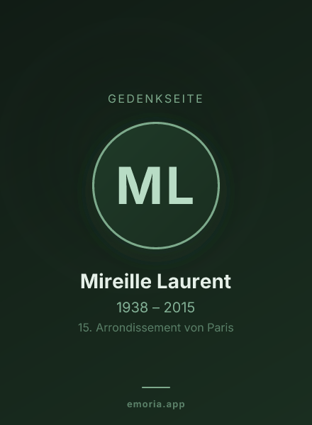 Gedenkportrait von Mireille Laurent