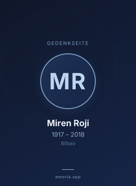 Gedenkportrait von Miren Roji