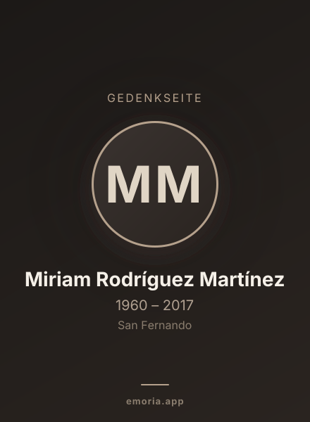 Gedenkportrait von Miriam Rodríguez Martínez