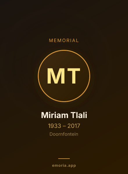 Memorial portrait of Miriam Tlali