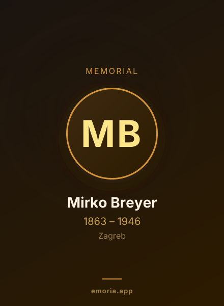 Memorial portrait of Mirko Breyer
