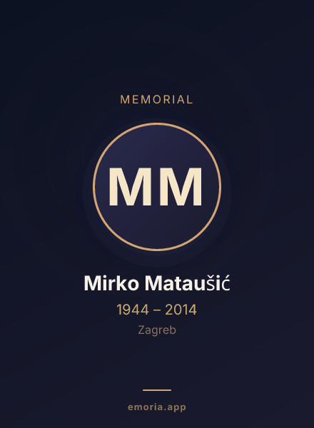 Memorial portrait of Mirko Mataušić