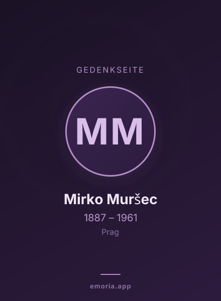 Gedenkportrait von Mirko Muršec