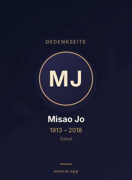 Gedenkportrait von Misao Jo