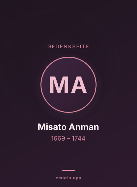 Gedenkportrait von Misato Anman