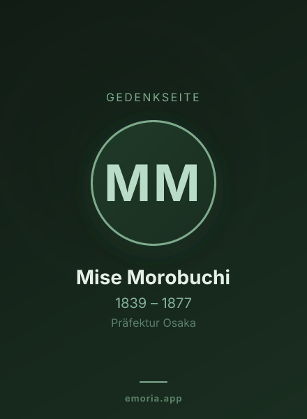 Gedenkportrait von Mise Morobuchi