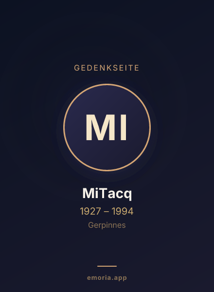 Gedenkportrait von MiTacq