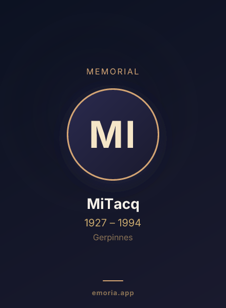 Memorial portrait of MiTacq