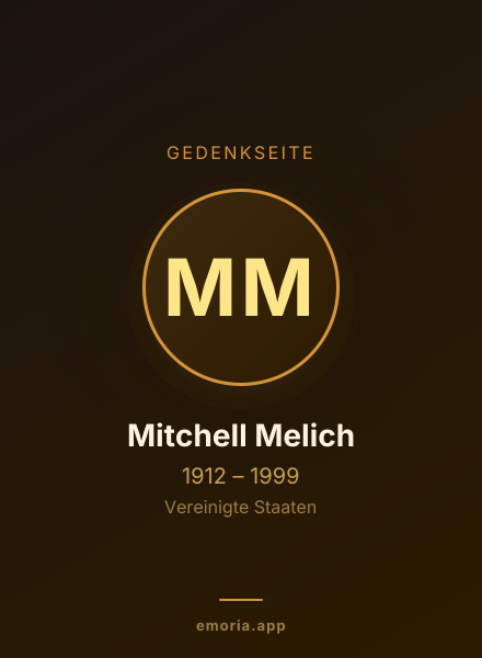 Gedenkportrait von Mitchell Melich
