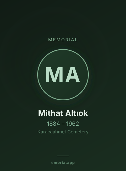 Memorial portrait of Mithat Altıok