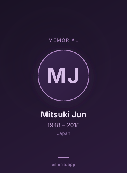 Memorial portrait of Mitsuki Jun
