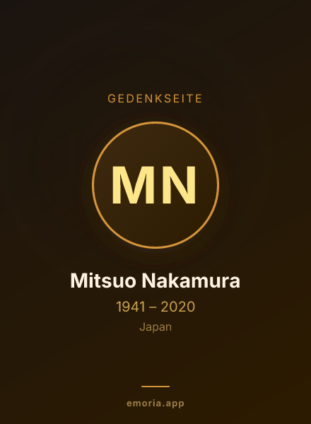 Gedenkportrait von Mitsuo Nakamura