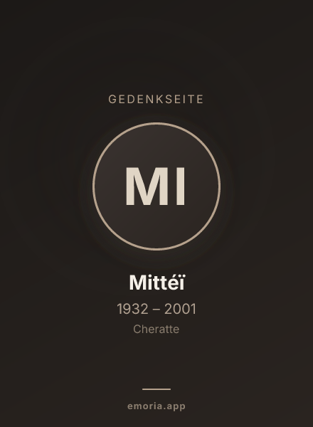 Gedenkportrait von Mittéï