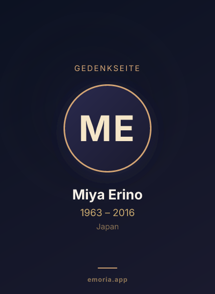 Gedenkportrait von Miya Erino