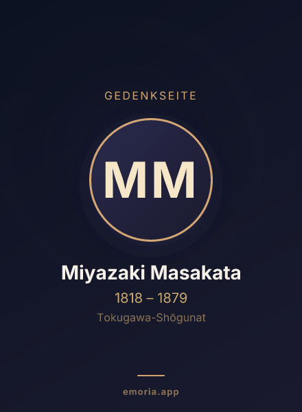 Gedenkportrait von Miyazaki Masakata