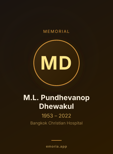Memorial portrait of M.L. Pundhevanop Dhewakul