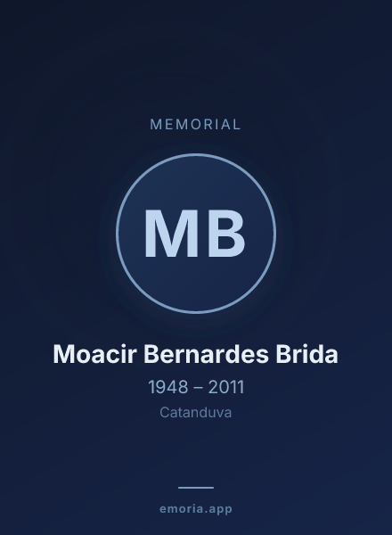 Memorial portrait of Moacir Bernardes Brida