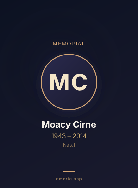 Memorial portrait of Moacy Cirne