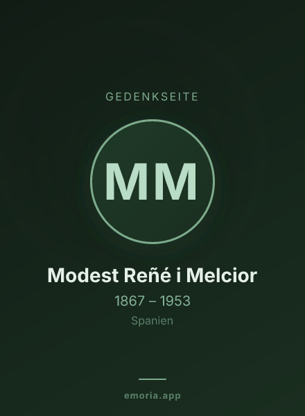 Gedenkportrait von Modest Reñé i Melcior