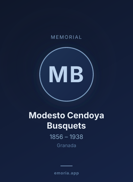 Memorial portrait of Modesto Cendoya Busquets