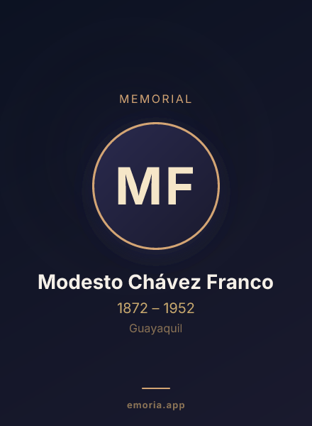 Memorial portrait of Modesto Chávez Franco