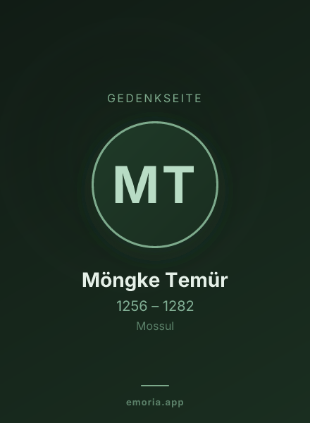 Gedenkportrait von Möngke Temür