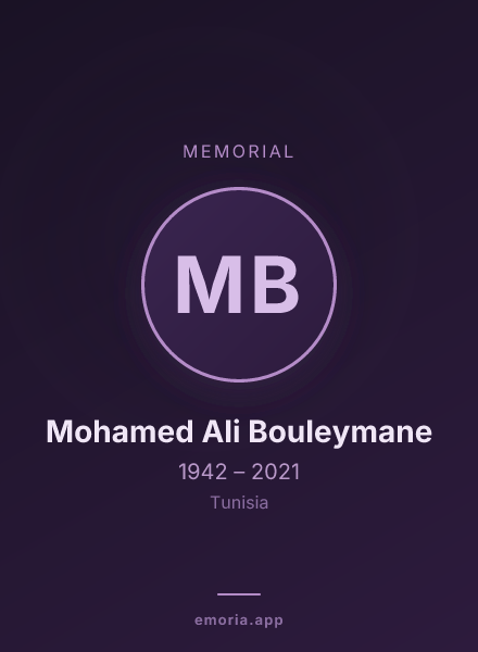 Memorial portrait of Mohamed Ali Bouleymane