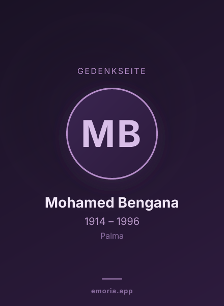 Gedenkportrait von Mohamed Bengana