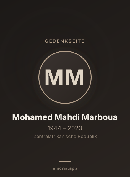 Gedenkportrait von Mohamed Mahdi Marboua
