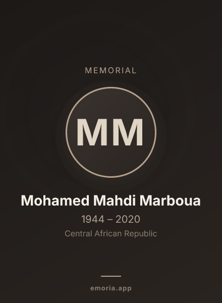 Memorial portrait of Mohamed Mahdi Marboua