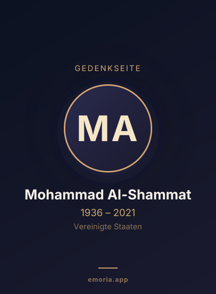 Gedenkportrait von Mohammad Al-Shammat