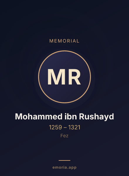 Memorial portrait of Mohammed ibn Rushayd