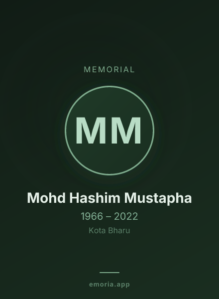 Memorial portrait of Mohd Hashim Mustapha