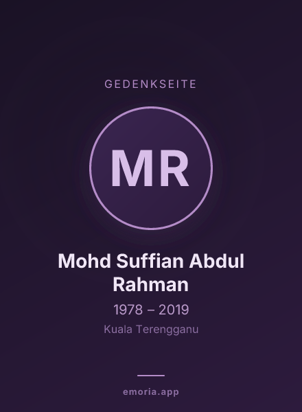 Gedenkportrait von Mohd Suffian Abdul Rahman