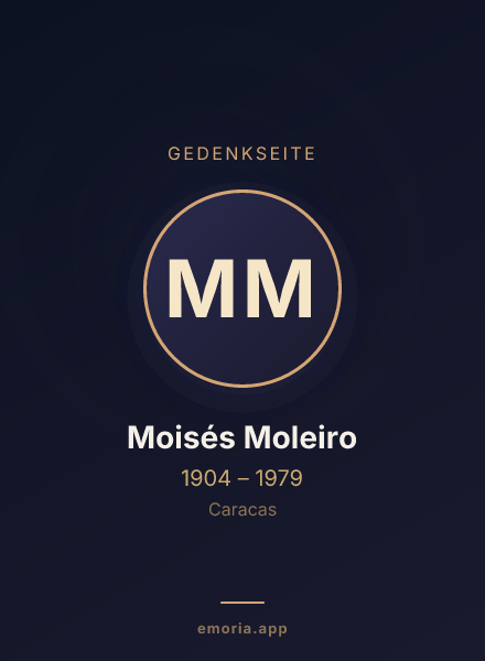 Gedenkportrait von Moisés Moleiro
