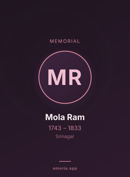 Memorial portrait of Mola Ram