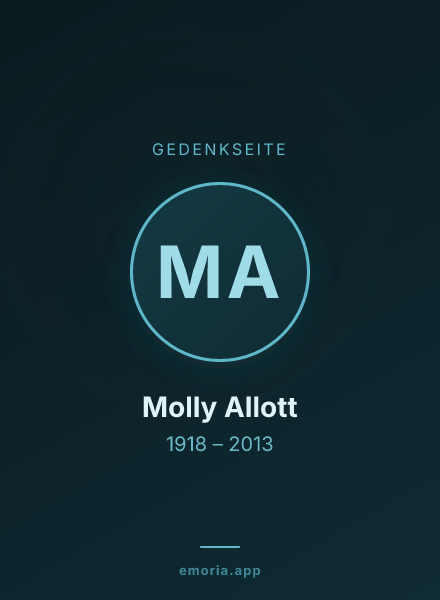 Gedenkportrait von Molly Allott