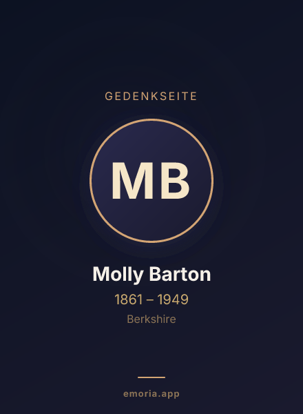 Gedenkportrait von Molly Barton