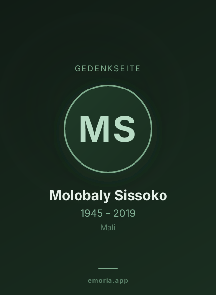 Gedenkportrait von Molobaly Sissoko