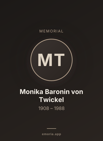 Memorial portrait of Monika Baronin von Twickel