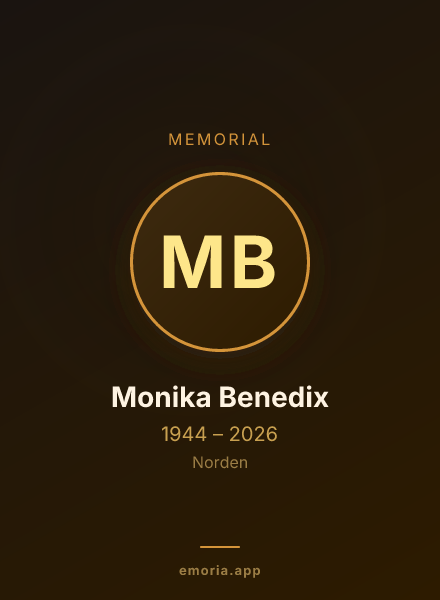 Memorial portrait of Monika Benedix