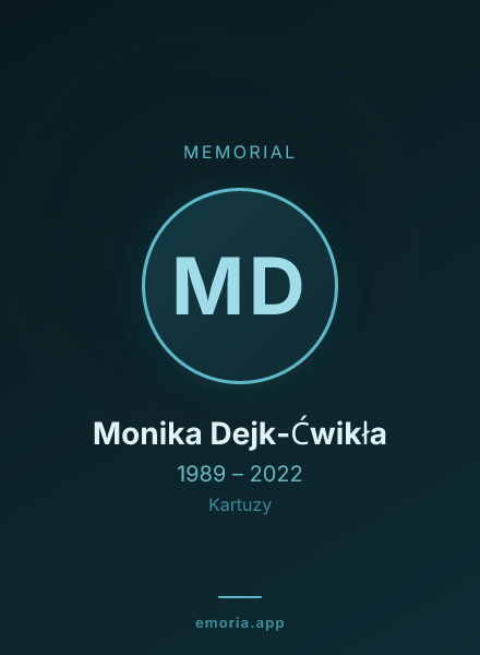 Memorial portrait of Monika Dejk-Ćwikła