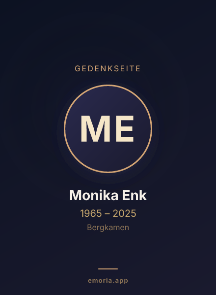 Gedenkportrait von Monika Enk