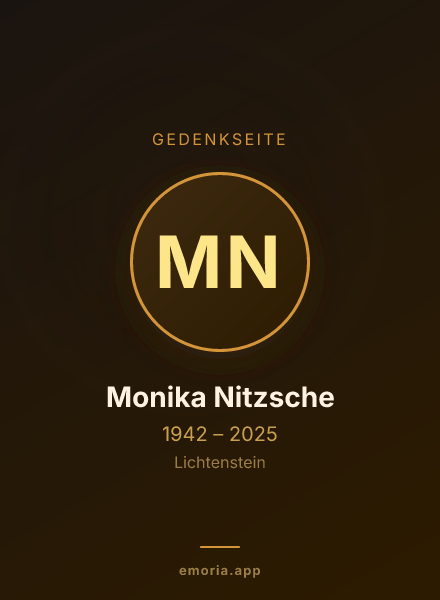 Gedenkportrait von Monika Nitzsche