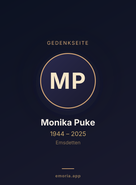 Gedenkportrait von Monika Puke