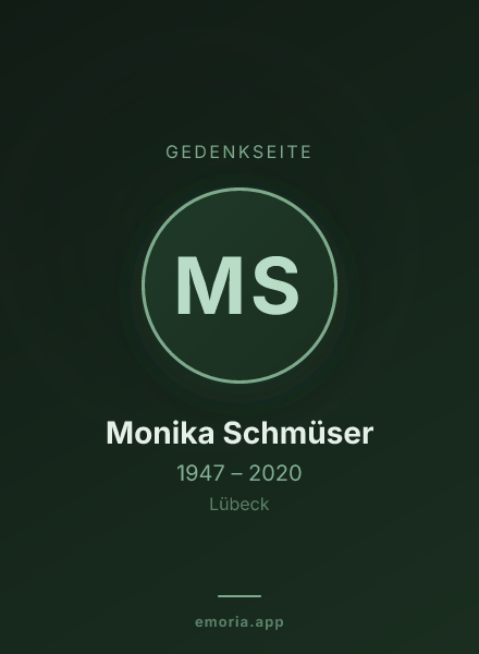 Gedenkportrait von Monika Schmüser