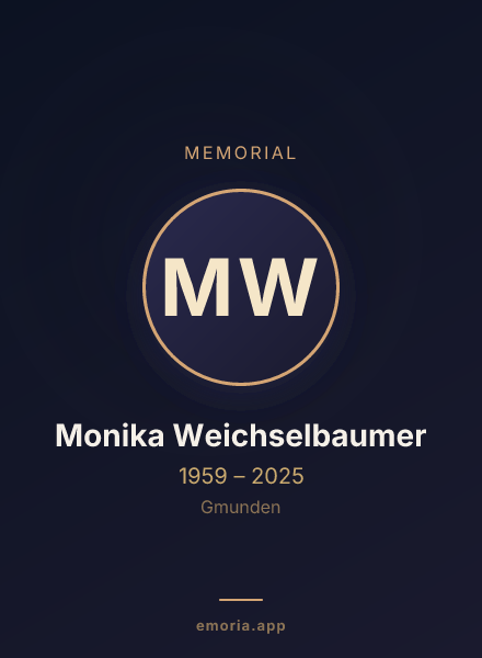Memorial portrait of Monika Weichselbaumer