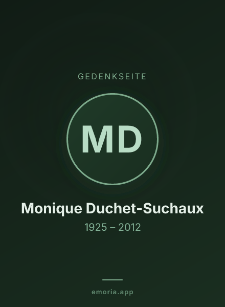 Gedenkportrait von Monique Duchet-Suchaux