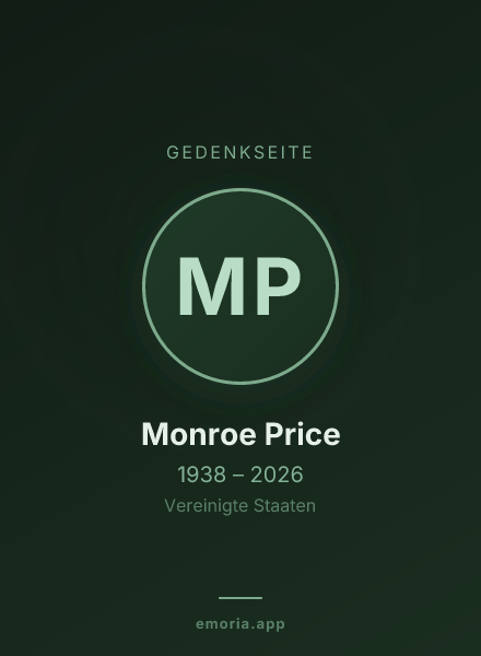 Gedenkportrait von Monroe Price